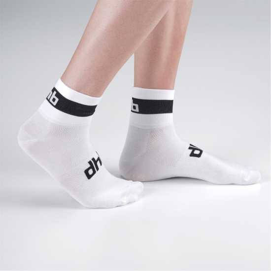 Dhb Essential Summer Cycling Socks Бяло/Черно Мъжки чорапи