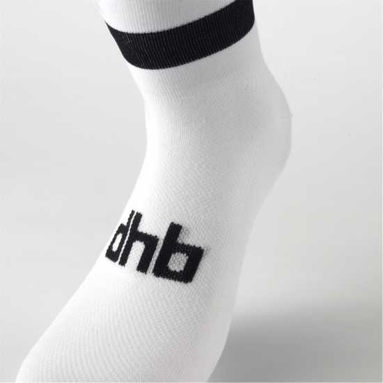 Dhb Essential Summer Cycling Socks Бяло/Черно Мъжки чорапи
