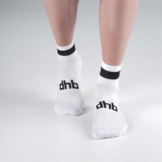 Dhb Essential Summer Cycling Socks Бяло/Черно Мъжки чорапи