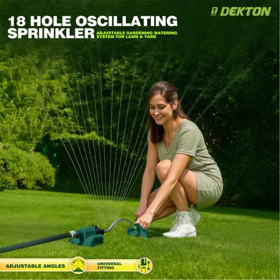 18 Hole Oscillating Garden Sprinkler  
