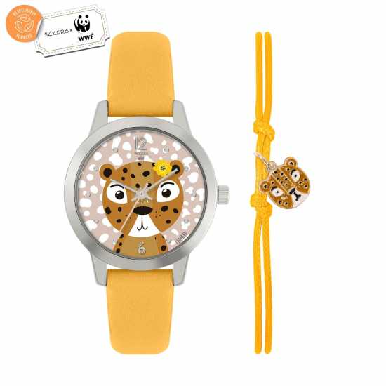 Часовници Tikkers X Wwf Leopard Watch Set Childrens Tikkers X Wwf Leopard Watch Set Childrens Часовници