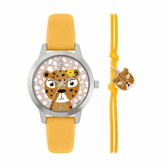 Часовници Tikkers X Wwf Leopard Watch Set Childrens Tikkers X Wwf Leopard Watch Set Childrens Часовници
