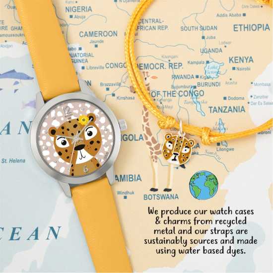 Часовници Tikkers X Wwf Leopard Watch Set Childrens Tikkers X Wwf Leopard Watch Set Childrens Часовници