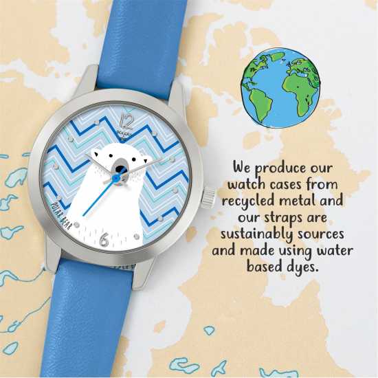 Tikkers Kids' Wwf Polar Bear Analogue Quartz Watch Tikkers Kids' Wwf Polar Bear Analogue Quartz Watch