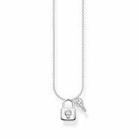 Thomas Sabo Silver Charming Padlock Necklace