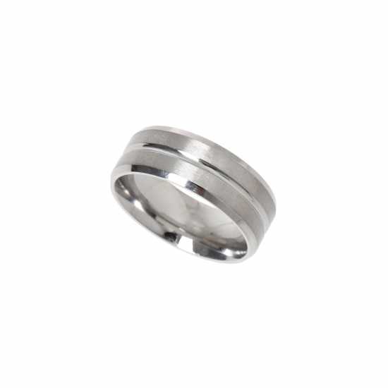 Fabric Stainless Steel Ring Родиум 