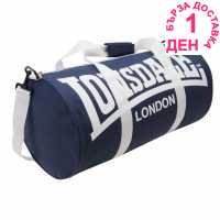 Lonsdale Цилиндрична Чанта Barrel Bag Navy/White Дамски чанти