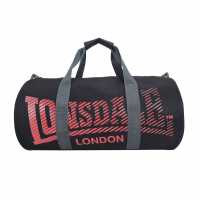 Lonsdale Цилиндрична Чанта Barrel Bag Black/Red Дамски чанти