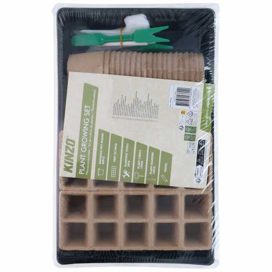 Kinzo Plant Growing Set 45X35X25Cm Plastic Planter Kinzo Plant Growing Set 45X35X25Cm Plastic Planter