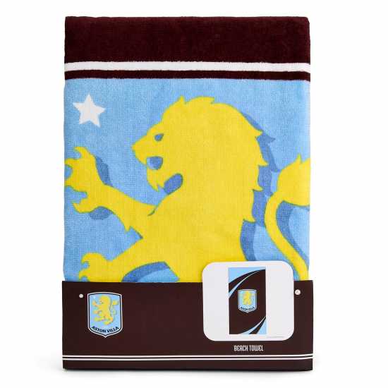 Team Football Officially Licensed Beach Towel 70 X 140 Cm Астън Вила 
