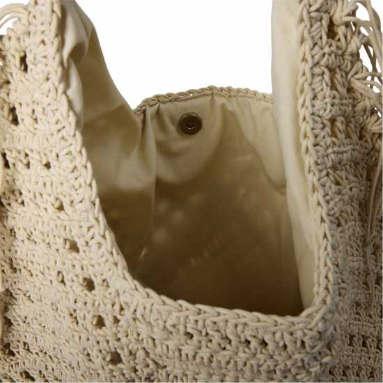 Biba Fringe Shldr Bg Ld51 Ivory Дамски чанти