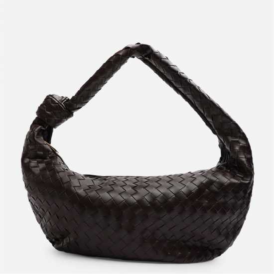 Чанта За Рамо Wheres That From Strap Woven Shoulder Bag Brown 