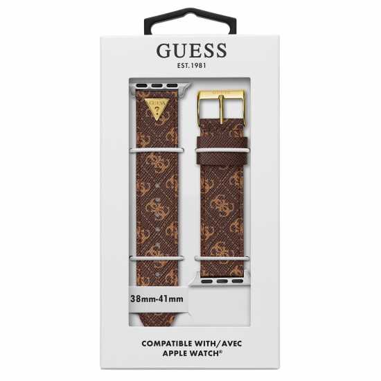 Guess Women's Apple Watch Strap Кафяво 