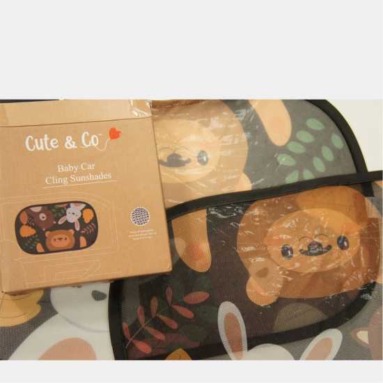 Cute And Co & Co Car Window Cling Sunshades - Pack Of 2 Cute And Co & Co Car Window Cling Sunshades - Pack Of 2