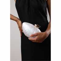 Wheres That From Acrylic Clutch White 