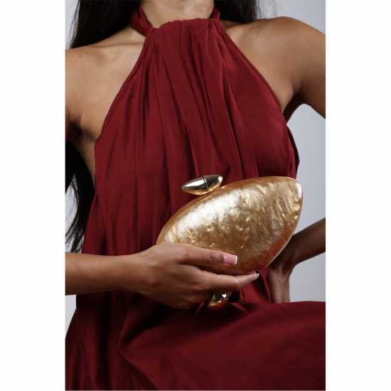 Wheres That From Acrylic Clutch Gold 