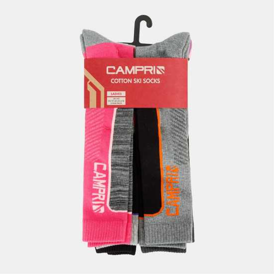 Campri Ski Sock 5Pk Ladies Campri Ski Sock 5PK Ladies