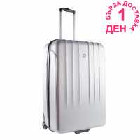 Kangol Твърд Куфар Hard Suitcase Silver Куфари и багаж