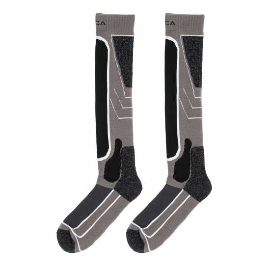 Nevica Meribel 2 Pack Ski Sock Mens Тъмно сиво Мъжки чорапи