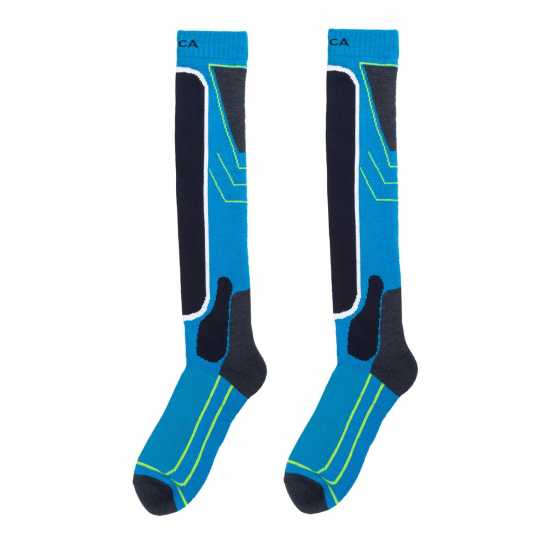 Мъжки чорапи Nevica Meribel 2 Pack Ski Sock Mens Синьо Nevica Meribel 2 Pack Ski Sock Mens Синьо Мъжки чорапи