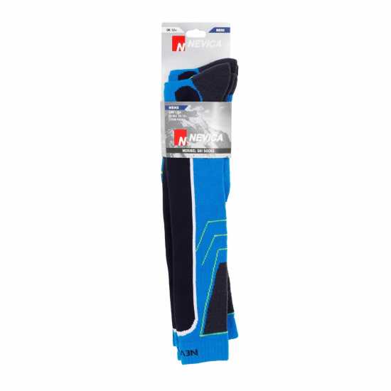 Мъжки чорапи Nevica Meribel 2 Pack Ski Sock Mens Синьо Nevica Meribel 2 Pack Ski Sock Mens Синьо Мъжки чорапи