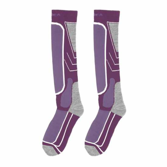 Nevica Meribel 2 Pack Ski Sock Womens Лилаво 