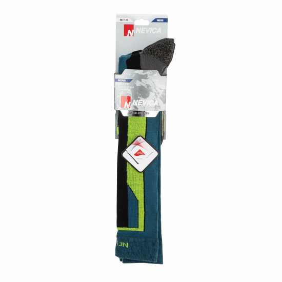 Детски чорапи Nevica Meribel 2 Pack Ski Sock Juniors Лайм зелено Nevica Meribel 2 Pack Ski Sock Juniors Лайм зелено Детски чорапи