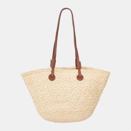 Дамски чанти Biba Плажна Чанта Straw Beach Bag Tan Biba Плажна Чанта Straw Beach Bag Tan Дамски чанти