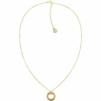 Tommy Hilfiger Ladies  Gold Circular Necklace