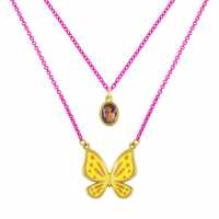Disney Encanto Pink And Yellow Mirabel And Butterfly Double Layered Necklace  Подаръци и играчки