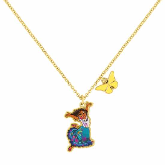 Disney Encanto Gold Mirabel And Butterfly Charm Necklace