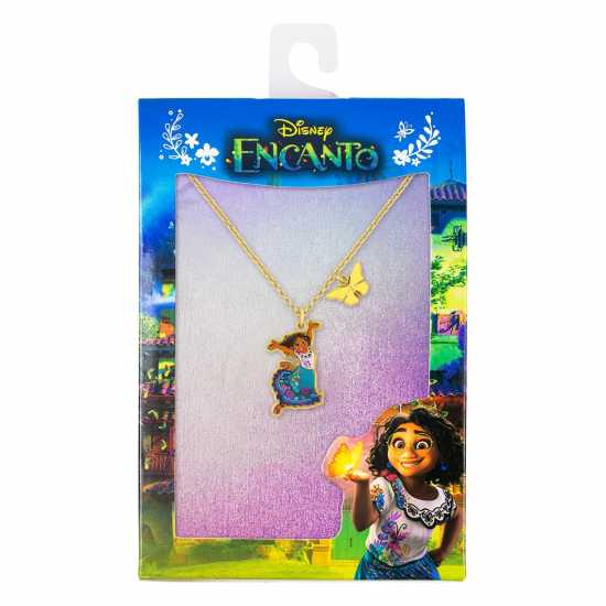 Disney Encanto Gold Mirabel And Butterfly Charm Necklace