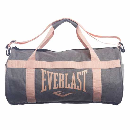 Дамски чанти Everlast Цилиндрична Чанта Barrel Bag Сиво/Корал Everlast Цилиндрична Чанта Barrel Bag Сиво/Корал Дамски чанти