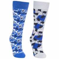Trespass Kids' Rockies Ski Socks Син/Платина 