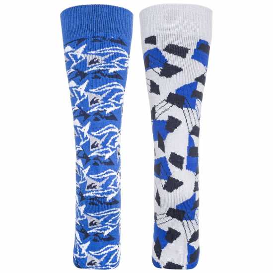 Trespass Kids' Rockies Ski Socks Син/Платина Trespass Kids' Rockies Ski Socks Син/Платина