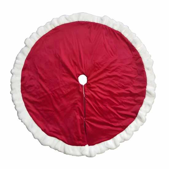 The Spirit Of Christmas Led Tree Skirt 54 Red One Size  Коледна украса