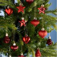 The Spirit Of Christmas 20Pc Baubles 54 Red One Size  Коледна украса