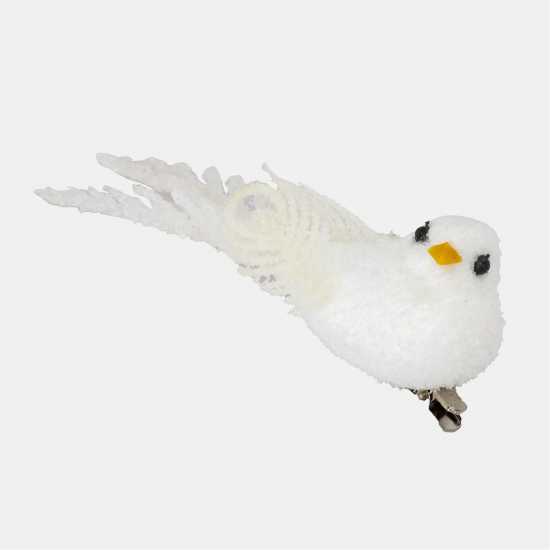 The Spirit Of Christmas 6Pk Tree Decs 54 White Birds One Size  