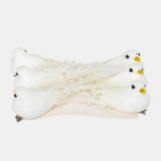 The Spirit Of Christmas 6Pk Tree Decs 54 White Birds One Size  