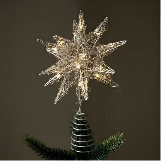 The Spirit Of Christmas Led Tree Top 54 Silver One Size  Коледна украса