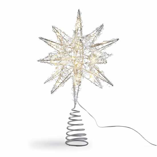 The Spirit Of Christmas Led Tree Top 54 Silver One Size  Коледна украса