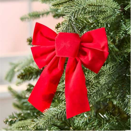 The Spirit Of Christmas 4Pk Velvet Bow 54 Red One Size  