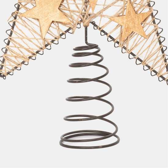 The Spirit Of Christmas Коледна Звезда Tree Topper 54 Gold One Size  