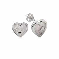 Radley Love  Mother Of Pearl Heart Earrings  Бижутерия