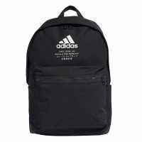 Adidas Classic Fabric Backpack Black/White Ученически раници