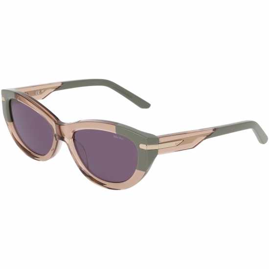 Nike Crescent Fawn Cat Eye Sunglasses Sand / Green 