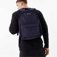 Jack Wills Core Nylon Backpack Navy Ученически раници