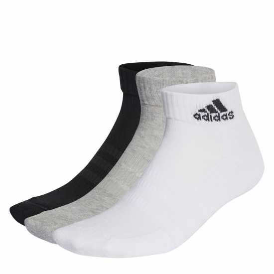 Adidas Cushioned Sportswear Ankle Socks 3 Pair Juniors МегГрейХтр Детски чорапи