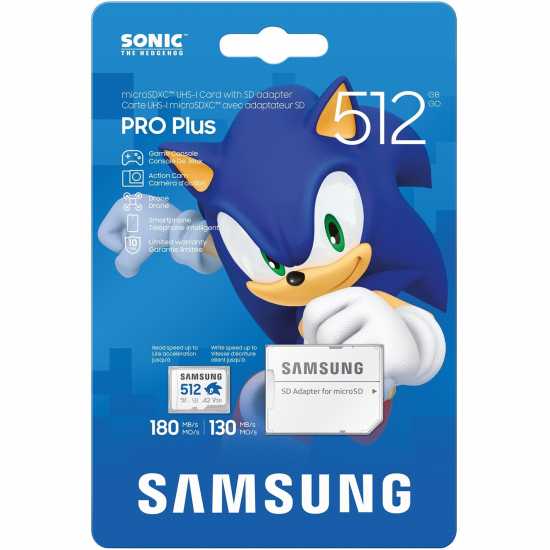 Samsung Sonic Pro+ Micro Sd Storage Card - 128Gb / 256Gb / 512Gb / 1Tb 512 гигабайта Samsung Sonic Pro+ Micro Sd Storage Card - 128Gb / 256Gb / 512Gb / 1Tb 512 гигабайта