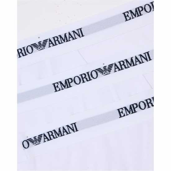 Emporio Armani Men's Structured Waistband Short Shorts Бяло М0066 